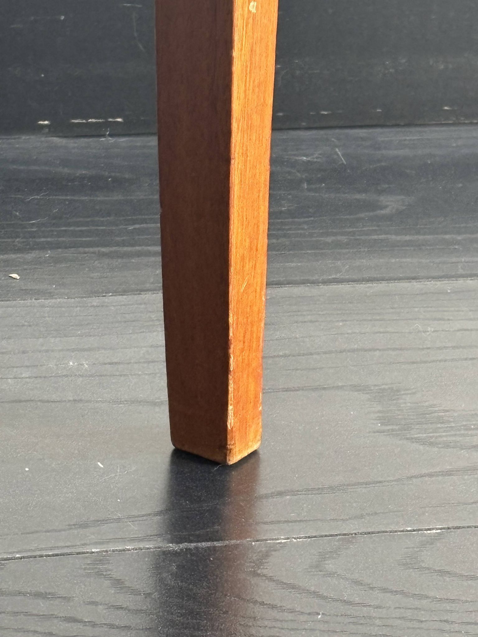 Vintage 1950 Hainke Germany round wooden coffee table - 61 cm