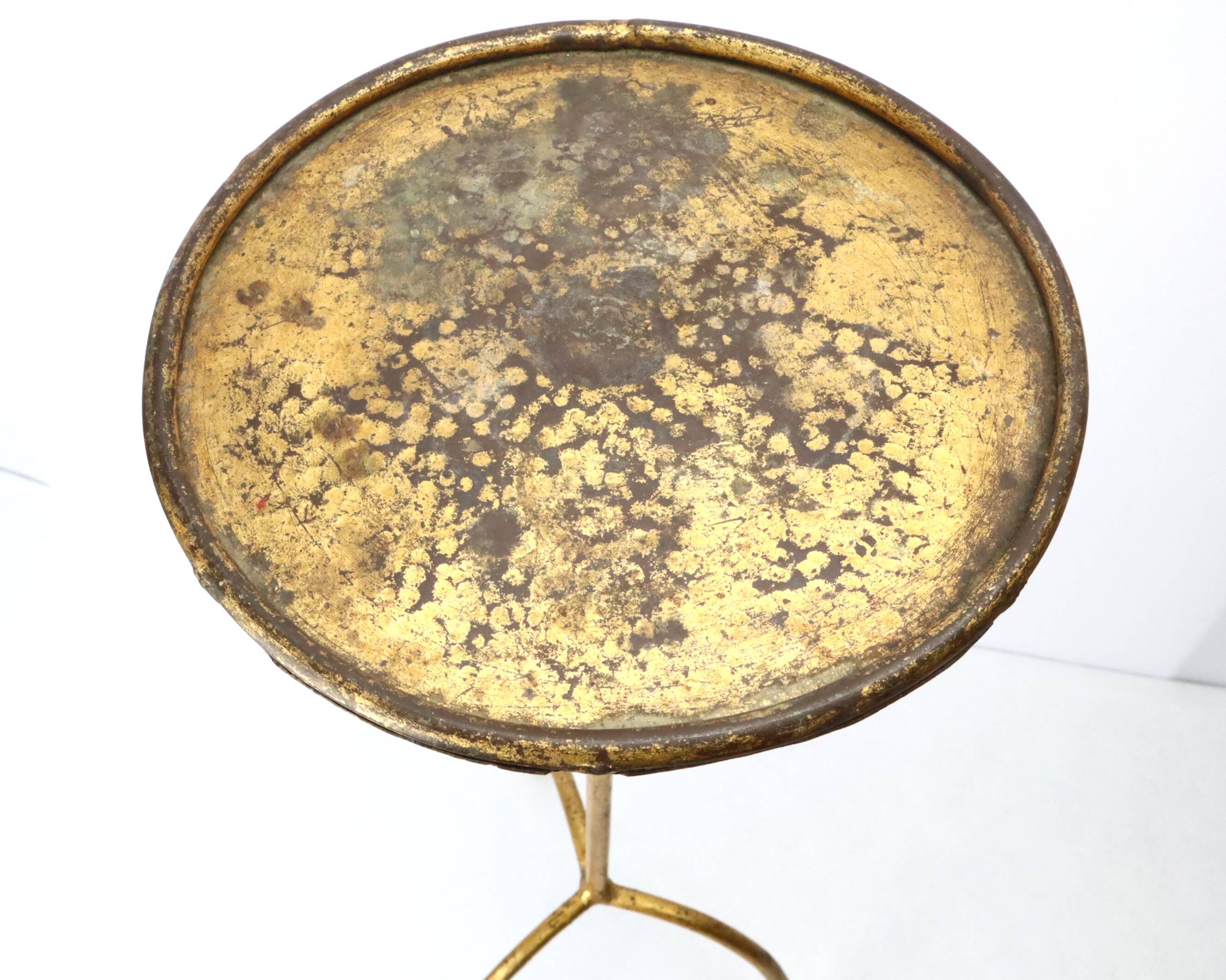 Golden metal Martini table 1950
