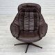 1970s, Danish design by H.W.Klein, swivel chair with footstool.