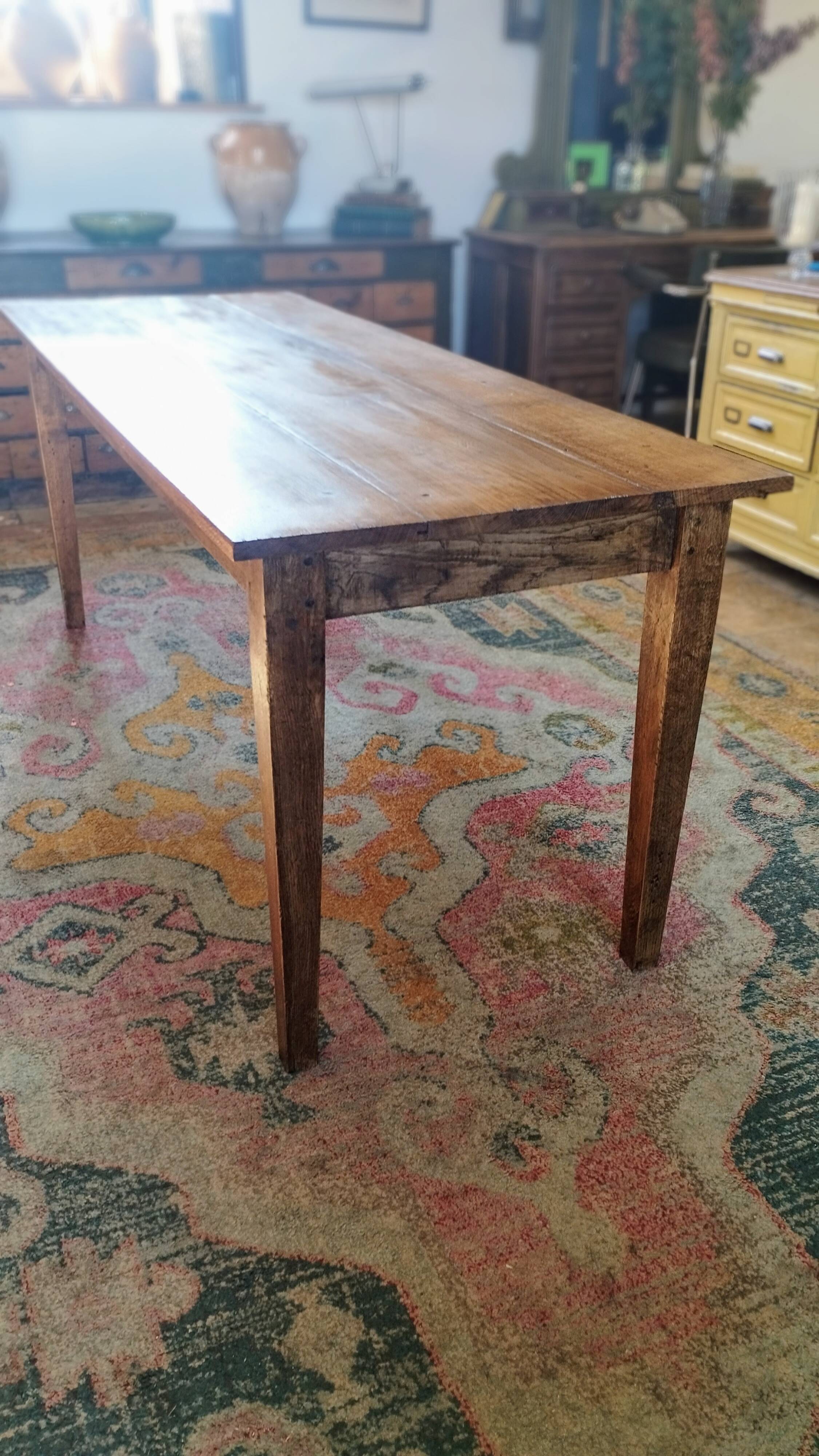 Farm table in sold oak