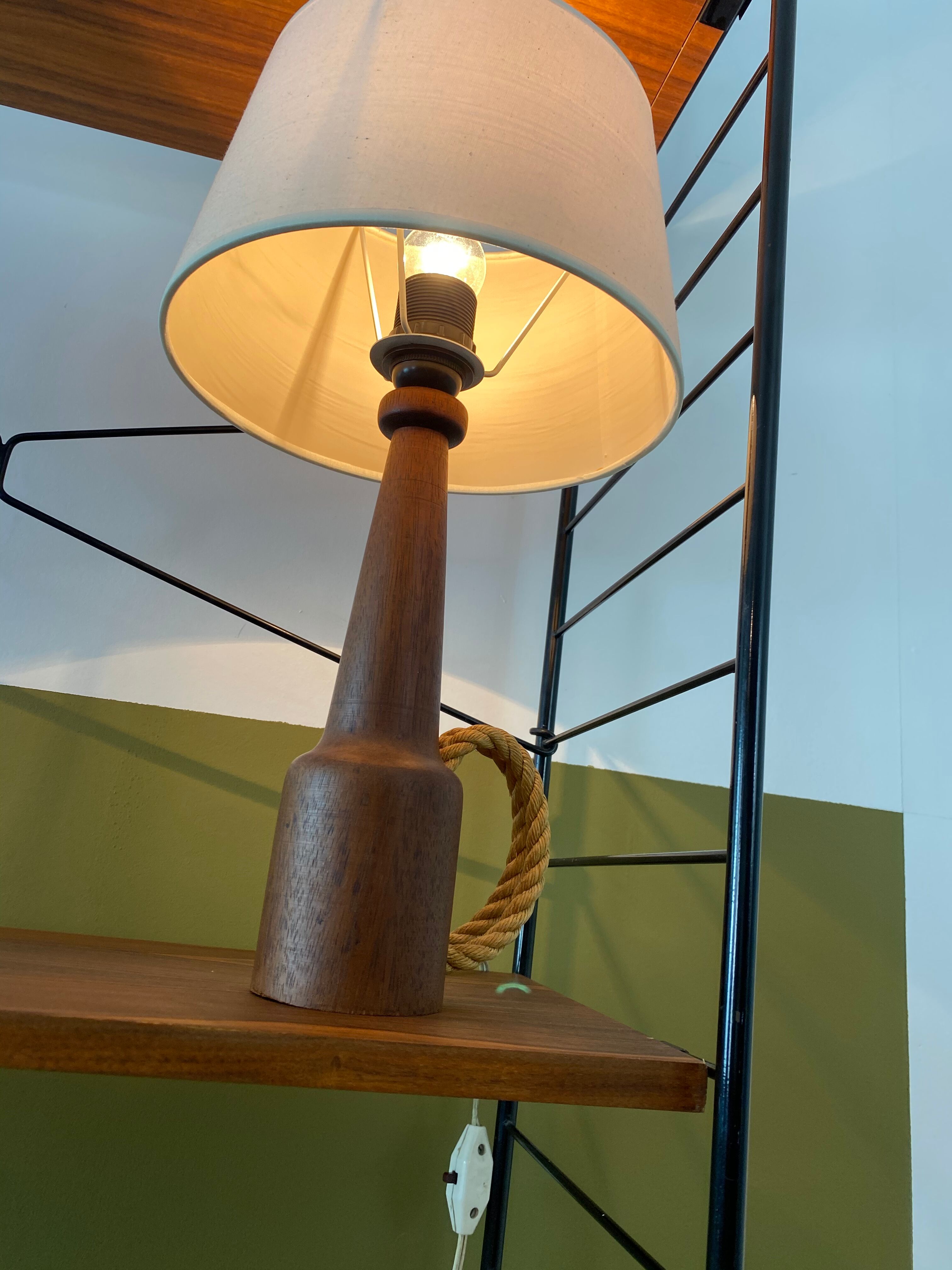 Vintage Scandinavian teak lamp