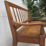 Settle in solid beech