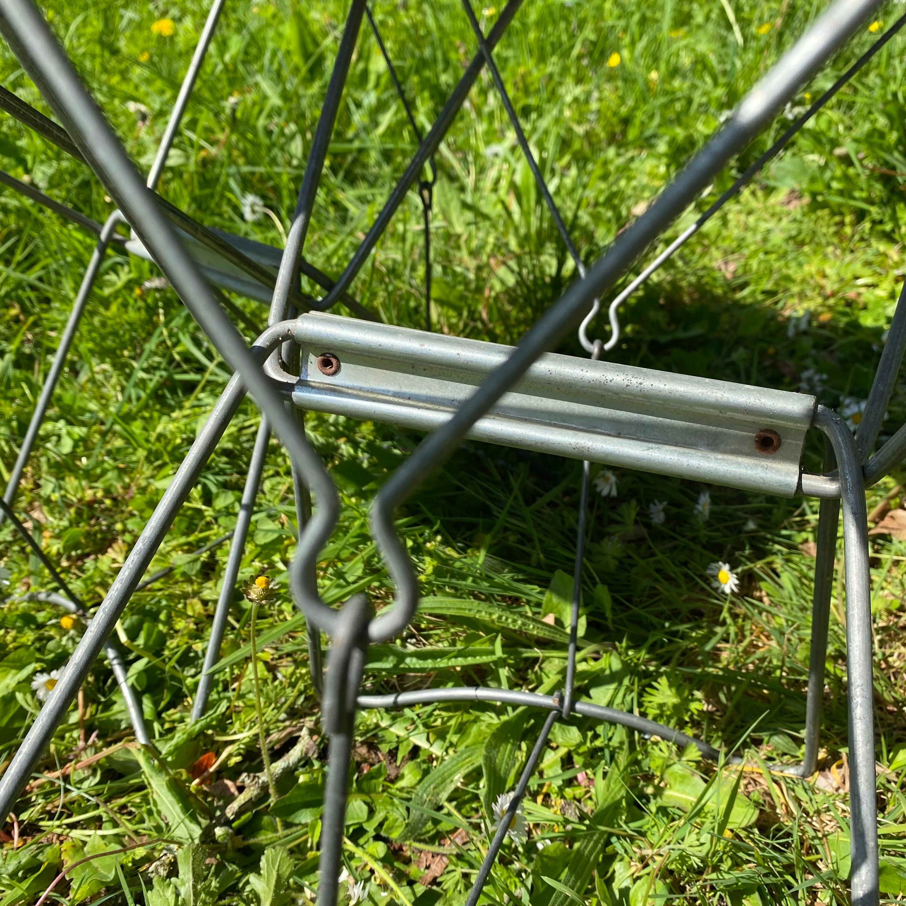 Vintage canvas foldable camping stools