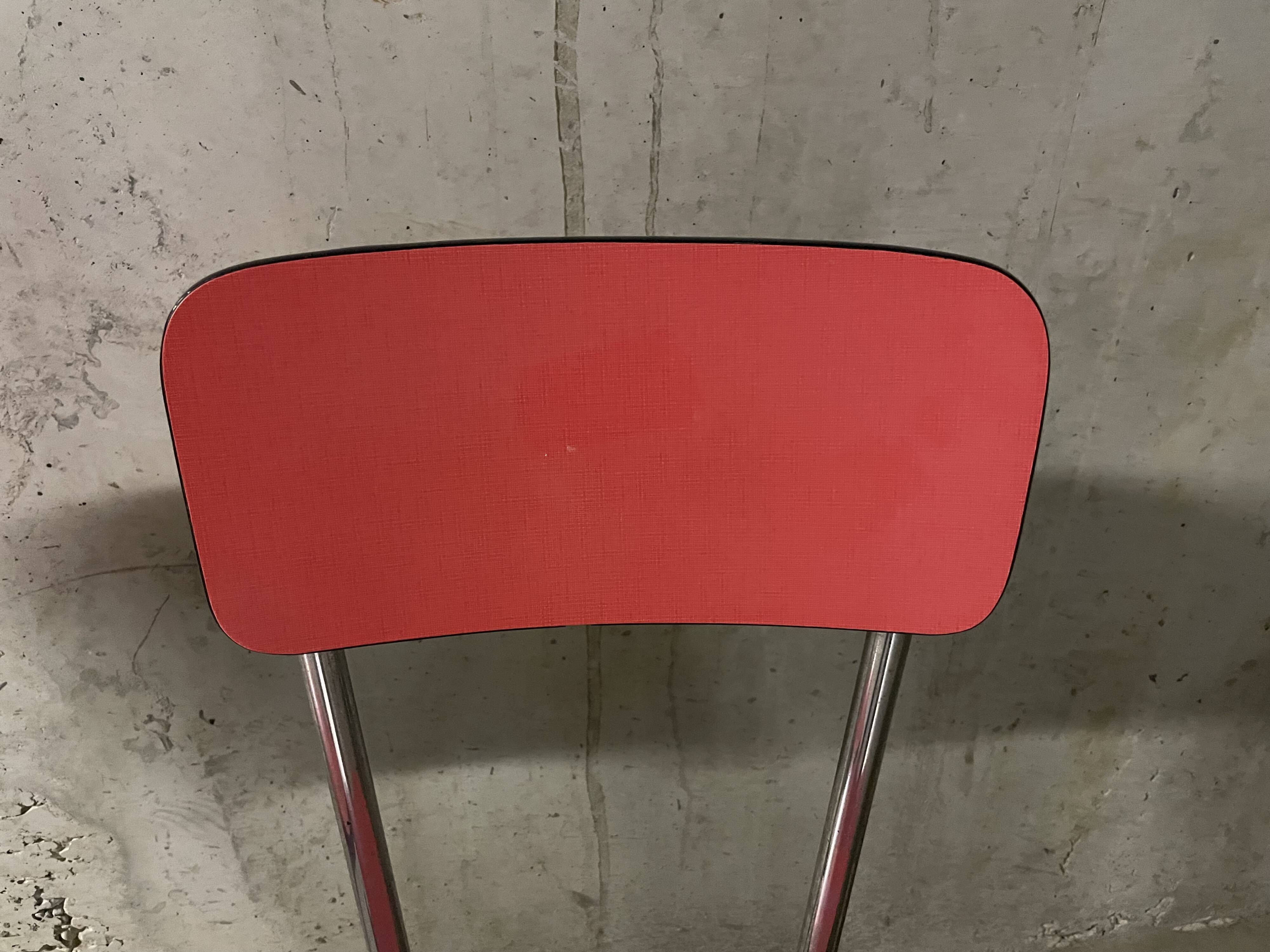 Paire de chaises en formica années 70