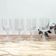 Set of 4 Crystal Water Glasses of Arques model Louvre