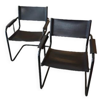 Pair of MG5 style Matteo Grassi chairs