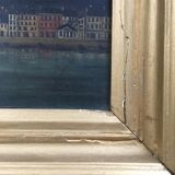 Ancient Moon painting on the lagoon