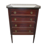 Small louis xvi-style hot water bottle dresser in mahogany