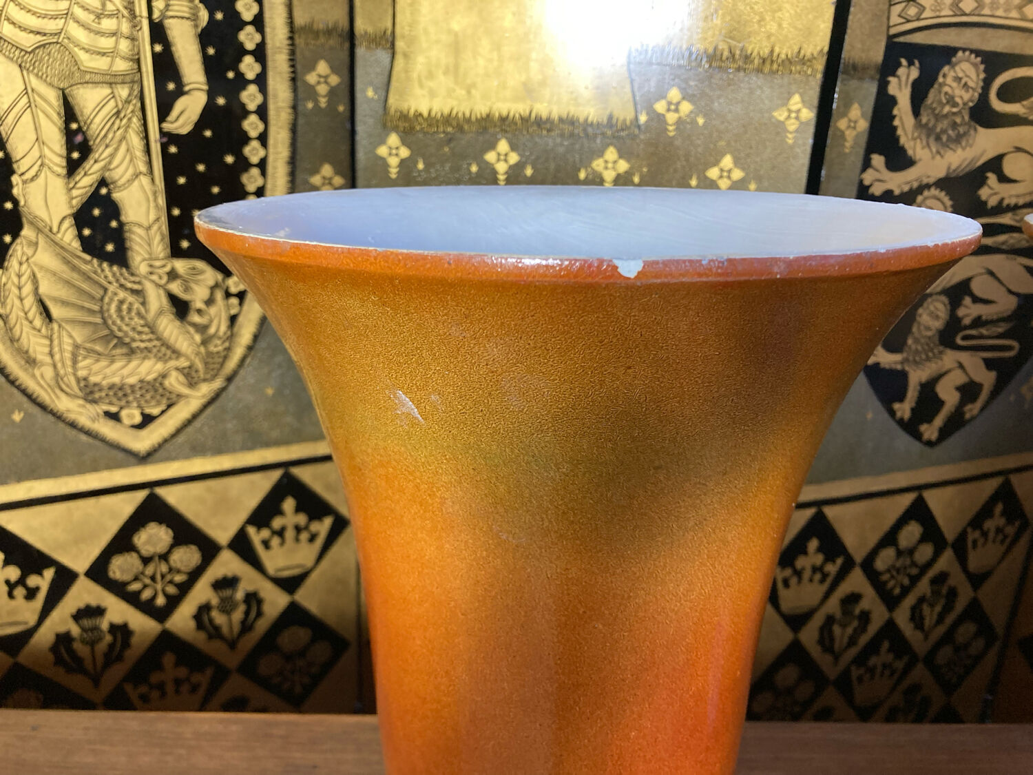 Pair of ceramic art deco lamps