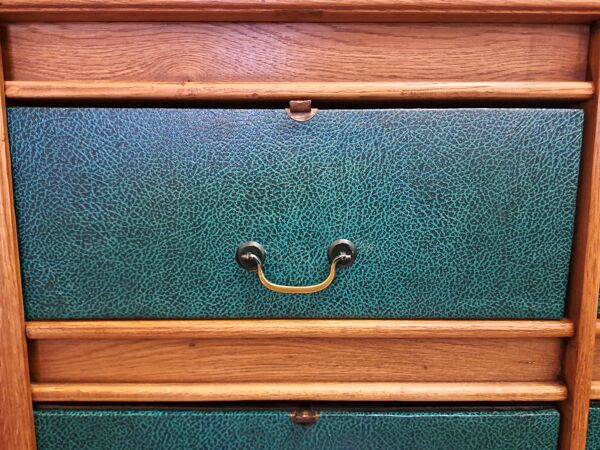 Cartonnier de notaire Art Déco en chêne