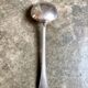 Silver-plated metal ladle, beaded decoration no. 2