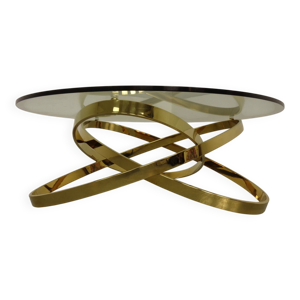 Golden glass Coffee Table,