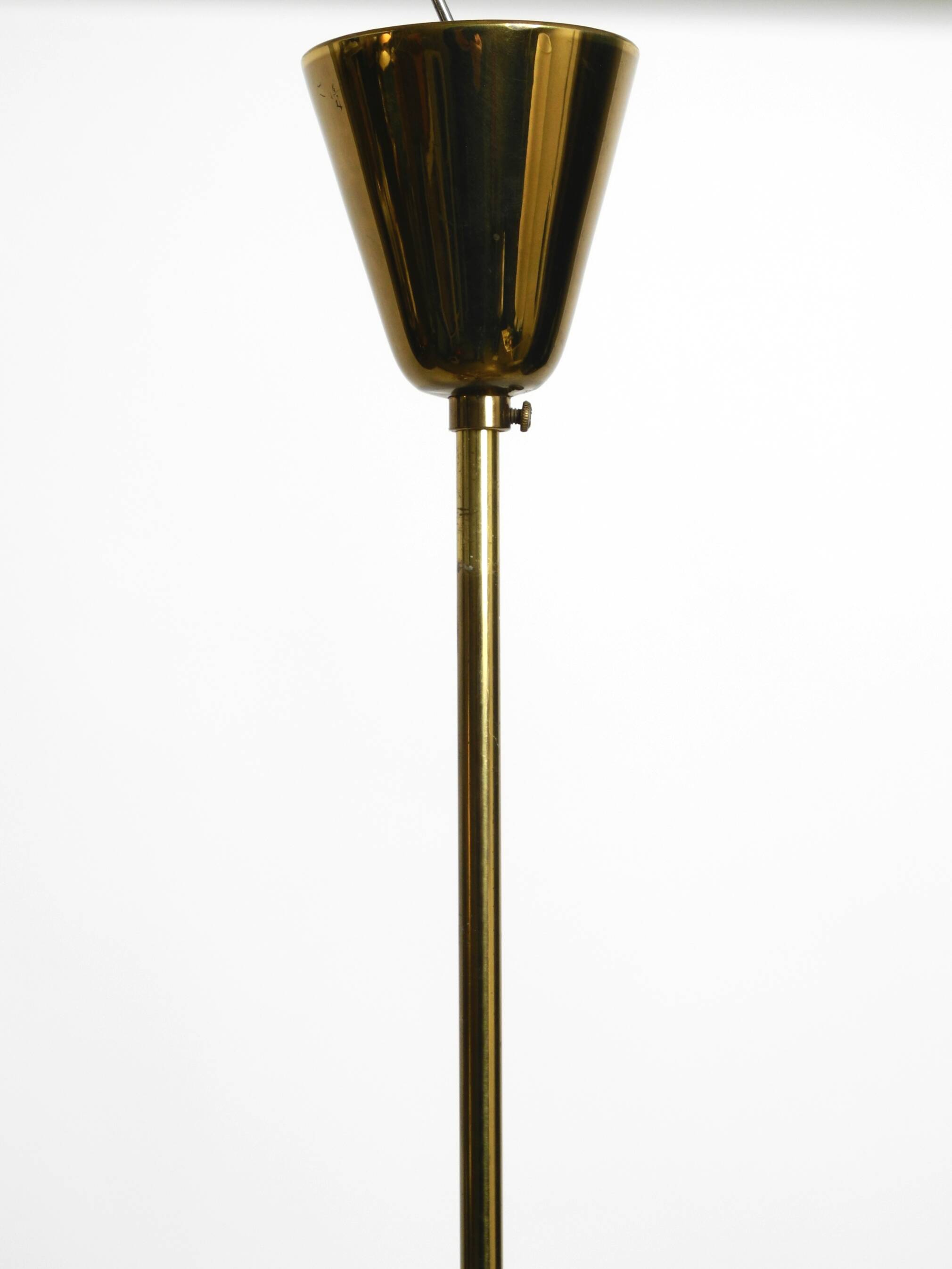 Beautiful 1960s brass glass Tulipan ceiling lamp by Hans Agne Jakobsson