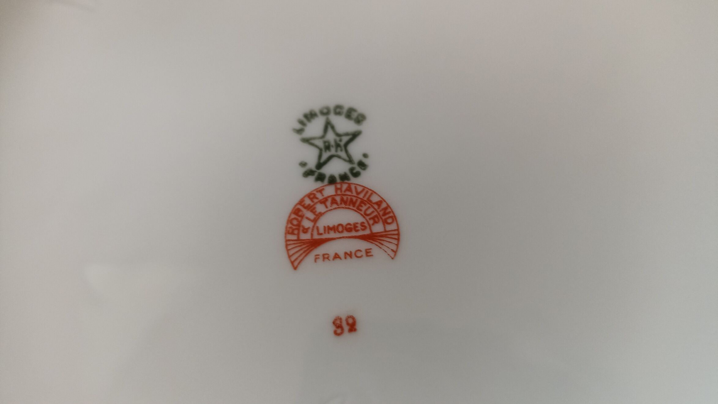 Salad bowl and vegetable Robert Haviland & Le Tanneur