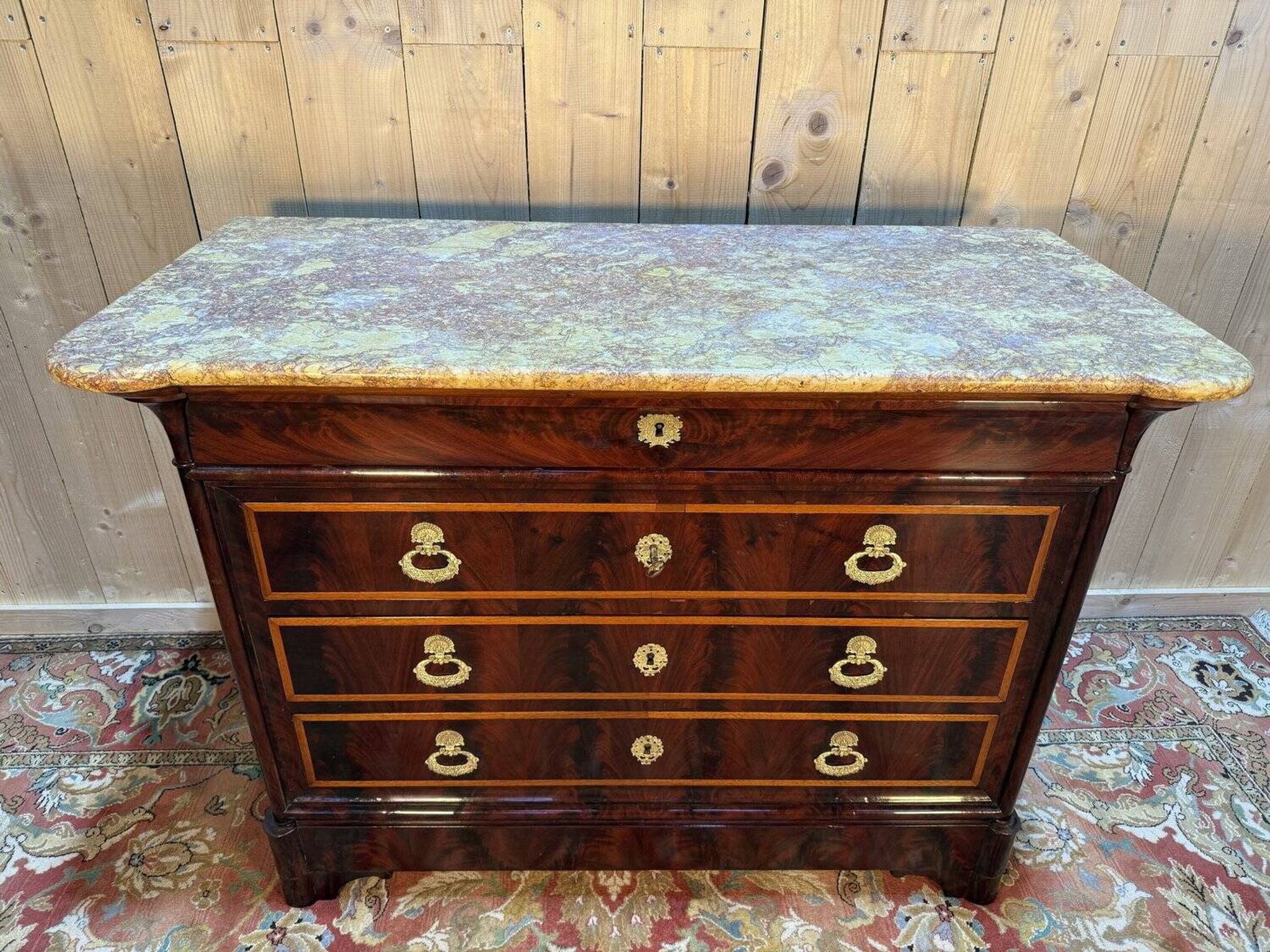 Louis Philippe period mahogany chest of drawers