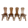 4 x Mid-century brutalist dining chairs, Belgium / 1970s