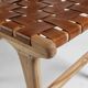 Leather and wood chair