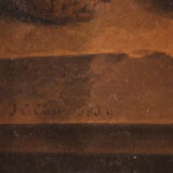 Still life on paper signed and dated 1839