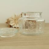 Vintage glass jar with glass lid