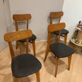 Lot of 4 chairs bistro Luterma