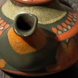 Ceramic teapot kmk manuell west-germany 70s, lima décor