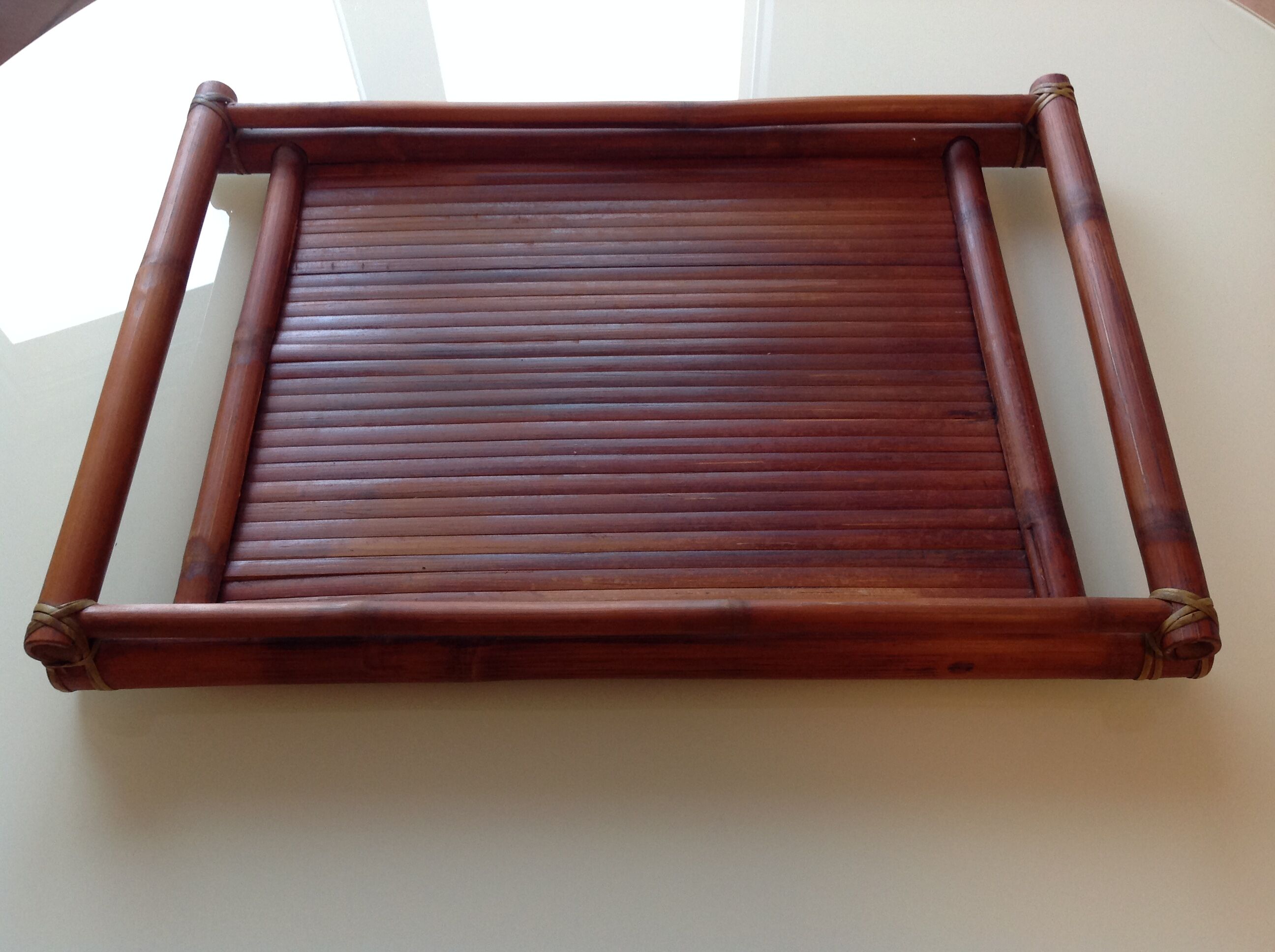 Rectangular bamboo tray 60/70s