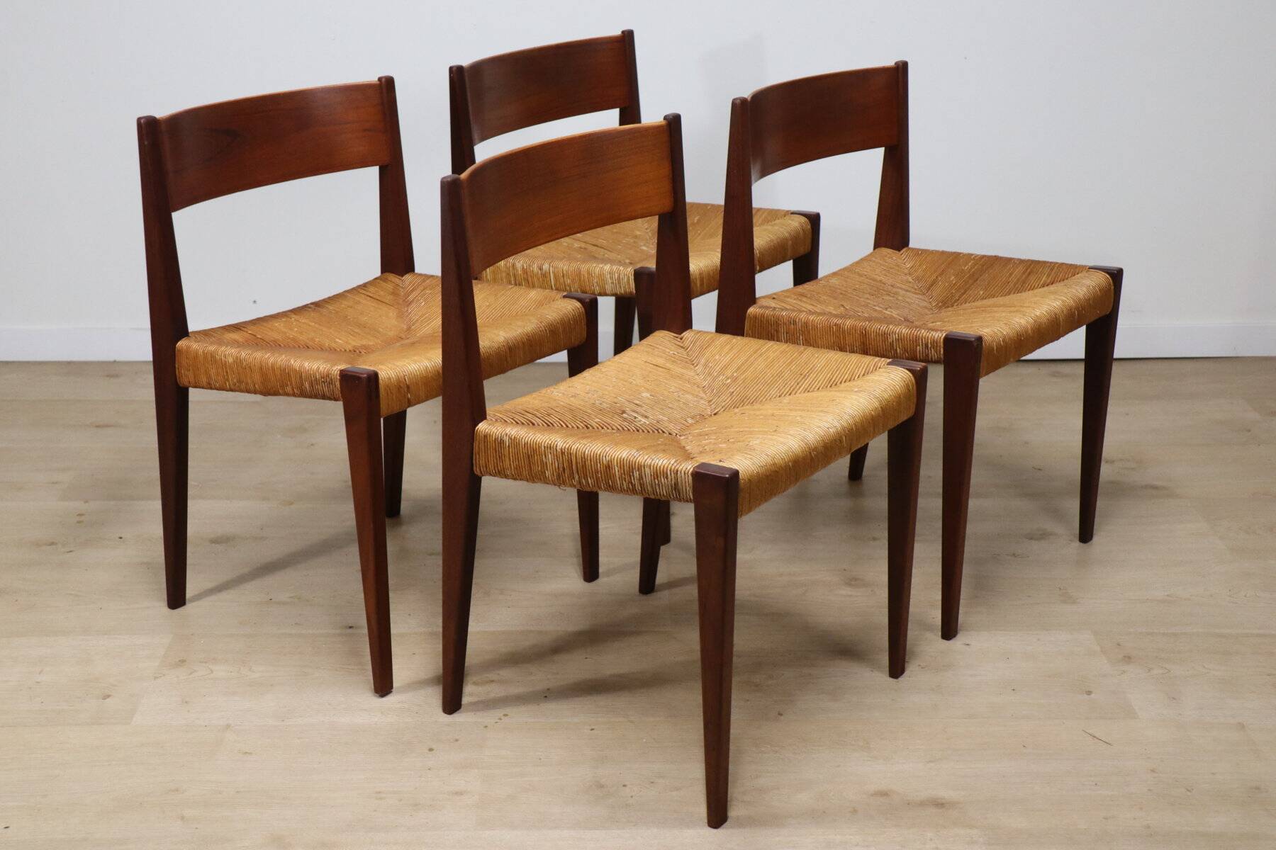 Set of 4 Scandinavian chairs, "Pia" model, by Poul Cadovius, 1960