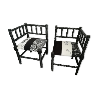 Paire de petits fauteuils