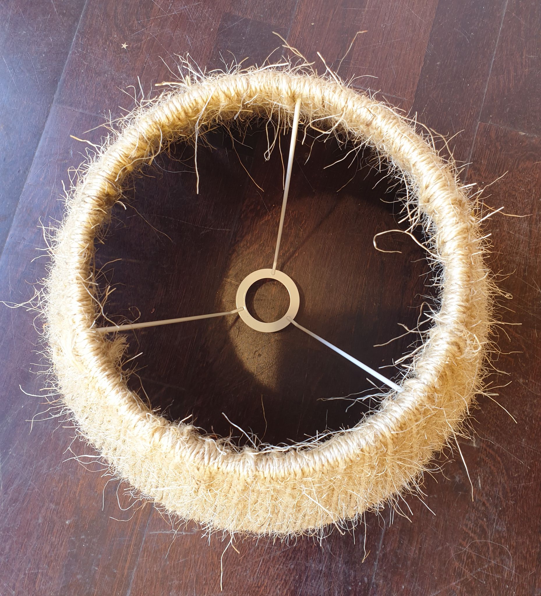 Abat-jour en corde naturelle diamètre 40 cm