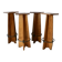 4 oak stools from France, 1950s.