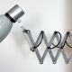 Industrial Grey Scissor Wall Lamp, 1960s