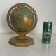 Vintage 1920 terrestrial globe world map metal USA - 25 cm