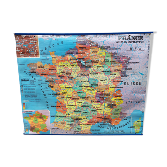 School map of 1976 administrative france