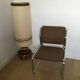 Vintage 60/70s chrome and fabric chair