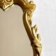 Miroir baroque en résine dorée 26x49cm