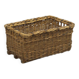 Antique industrial factory wicker basket