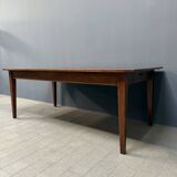 Large antique style oak extendable dining table