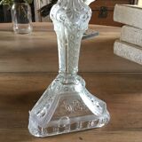 Bougeoir ancien en verre