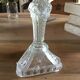 Old glass candlestick