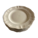 Set of 8 flat plates Ivory from Sarreguemines to godrons 24.5cm