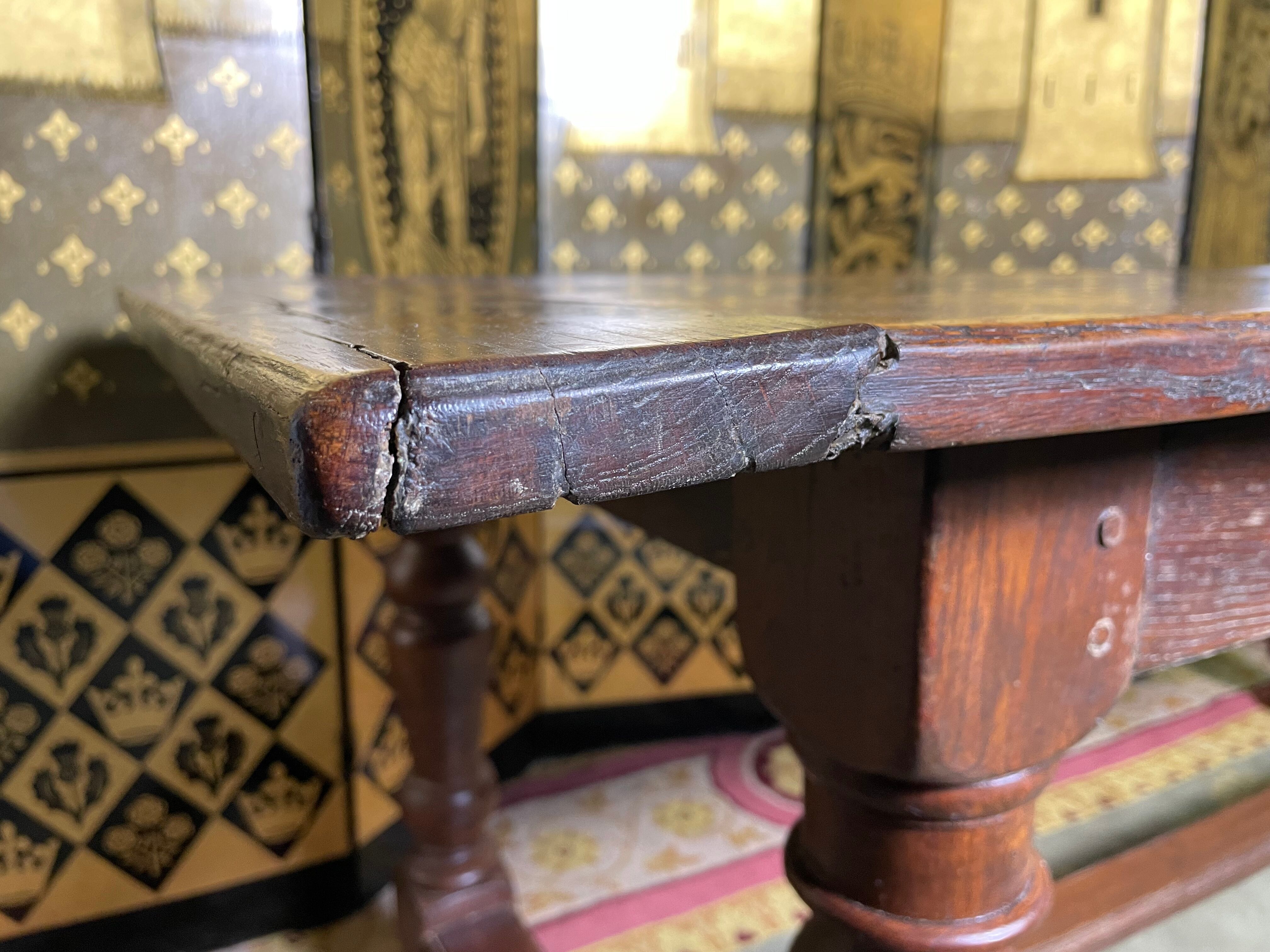 Table de ferme en chêne Louis XIII 19eme