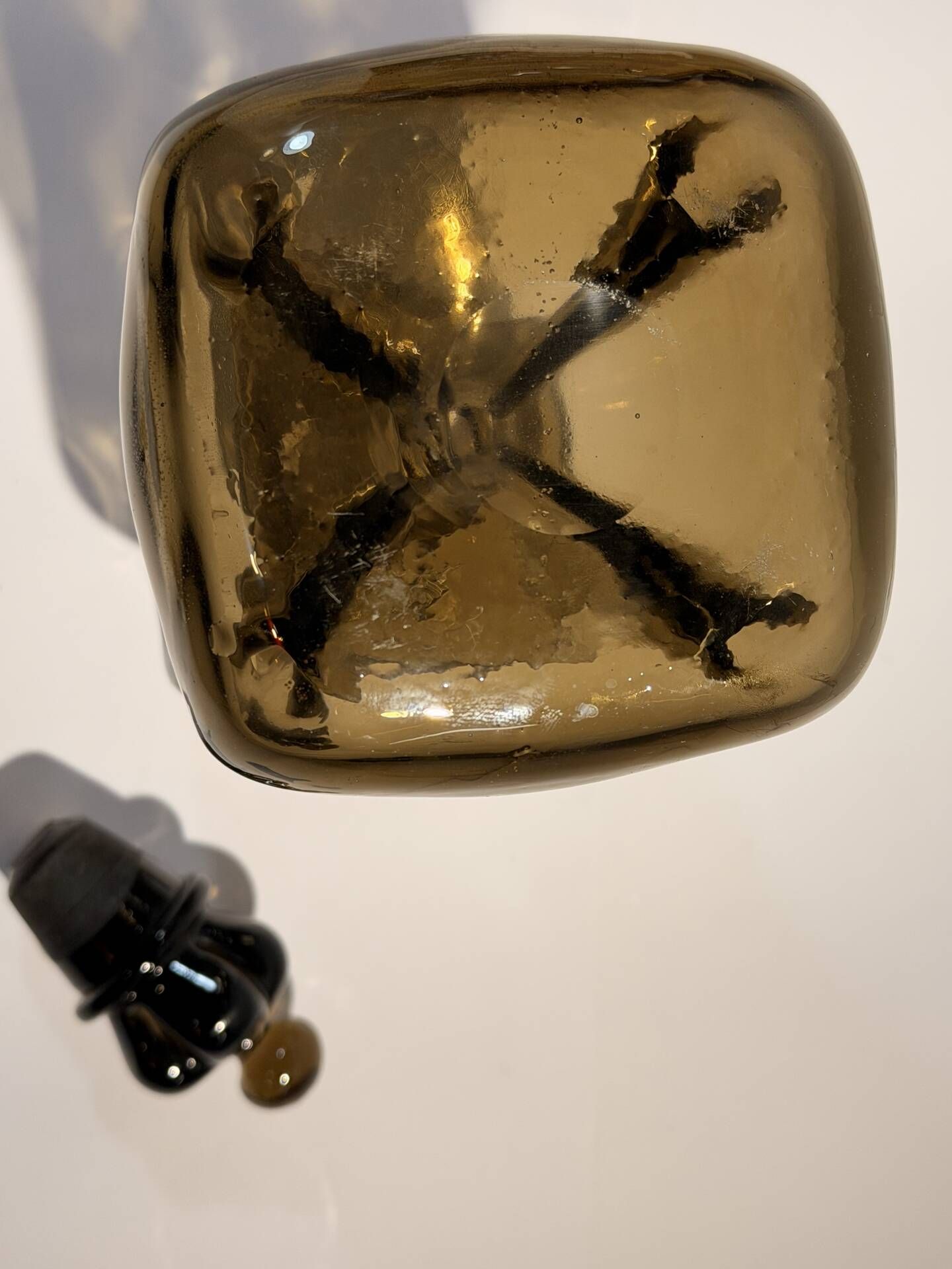 Kluk Kluk Mid-Century Glass Carafe by Jacob E. Bang for Holmegaard