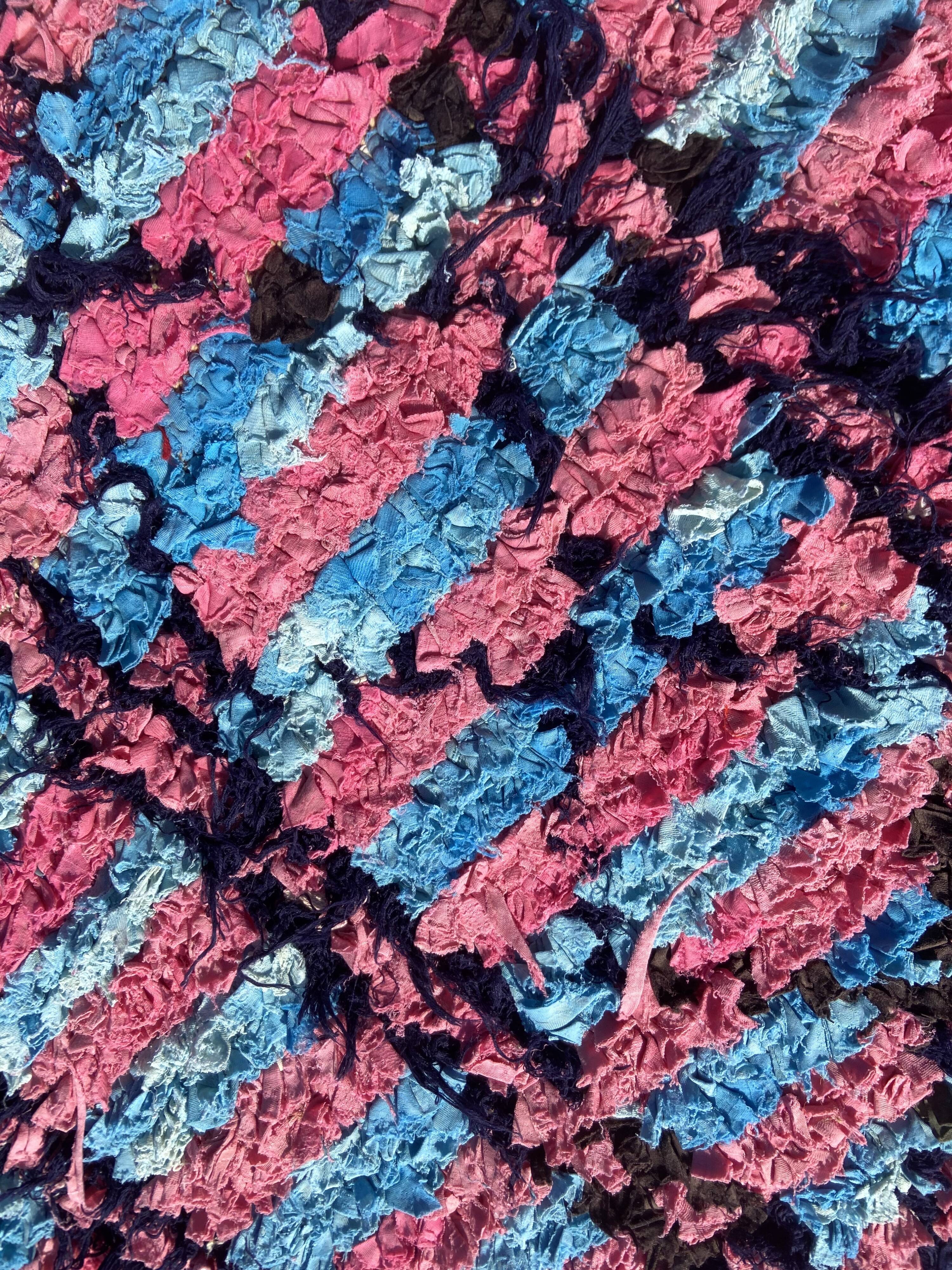 Berbere Boucherouite Carpet 90x220 Cm