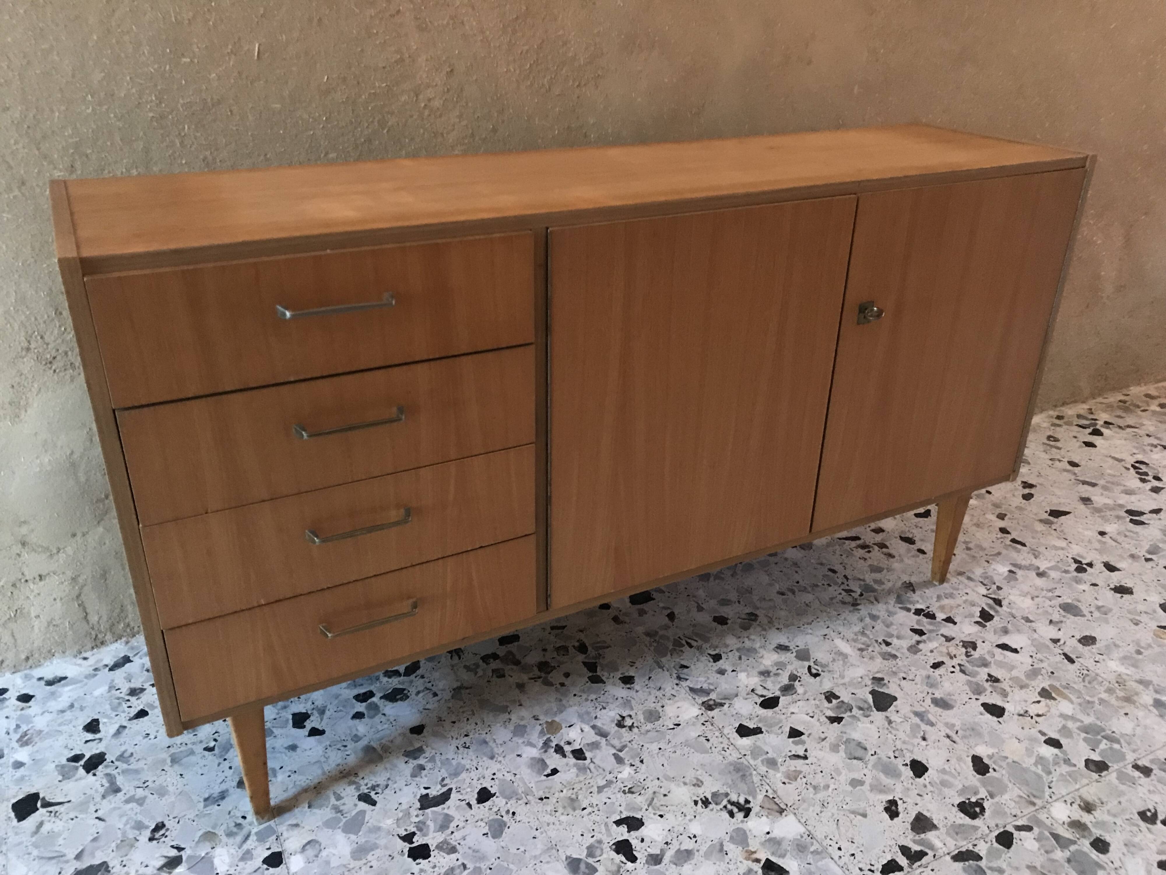 Vintage sideboard in light wood
