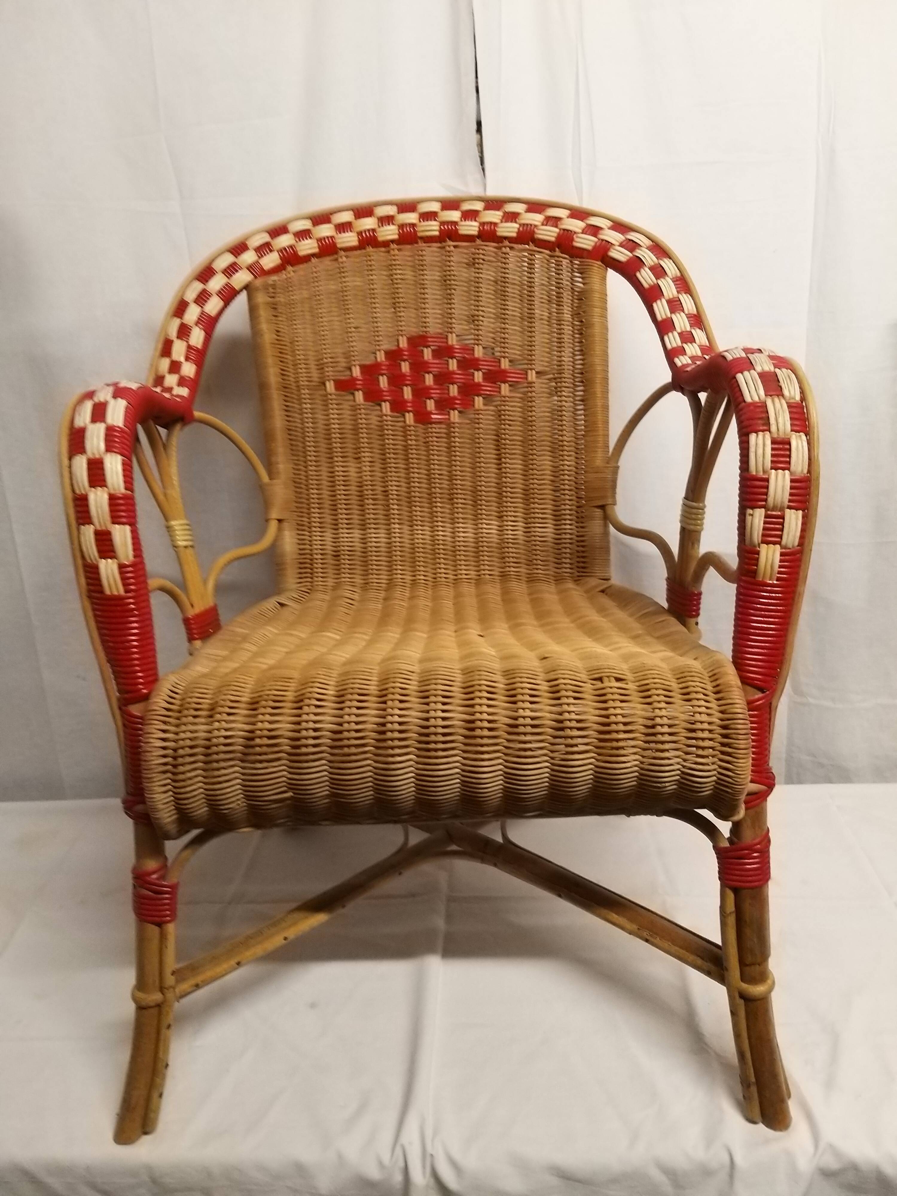 Rattan armchair