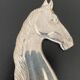Silver metal bottle opener vintage horse shape