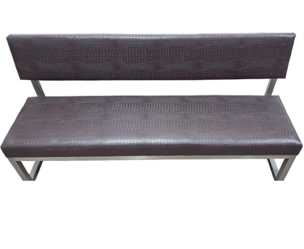 Canapé de luxe en cuir skai en imprimé crocro