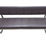 Luxury sofa skai leather in crocro print