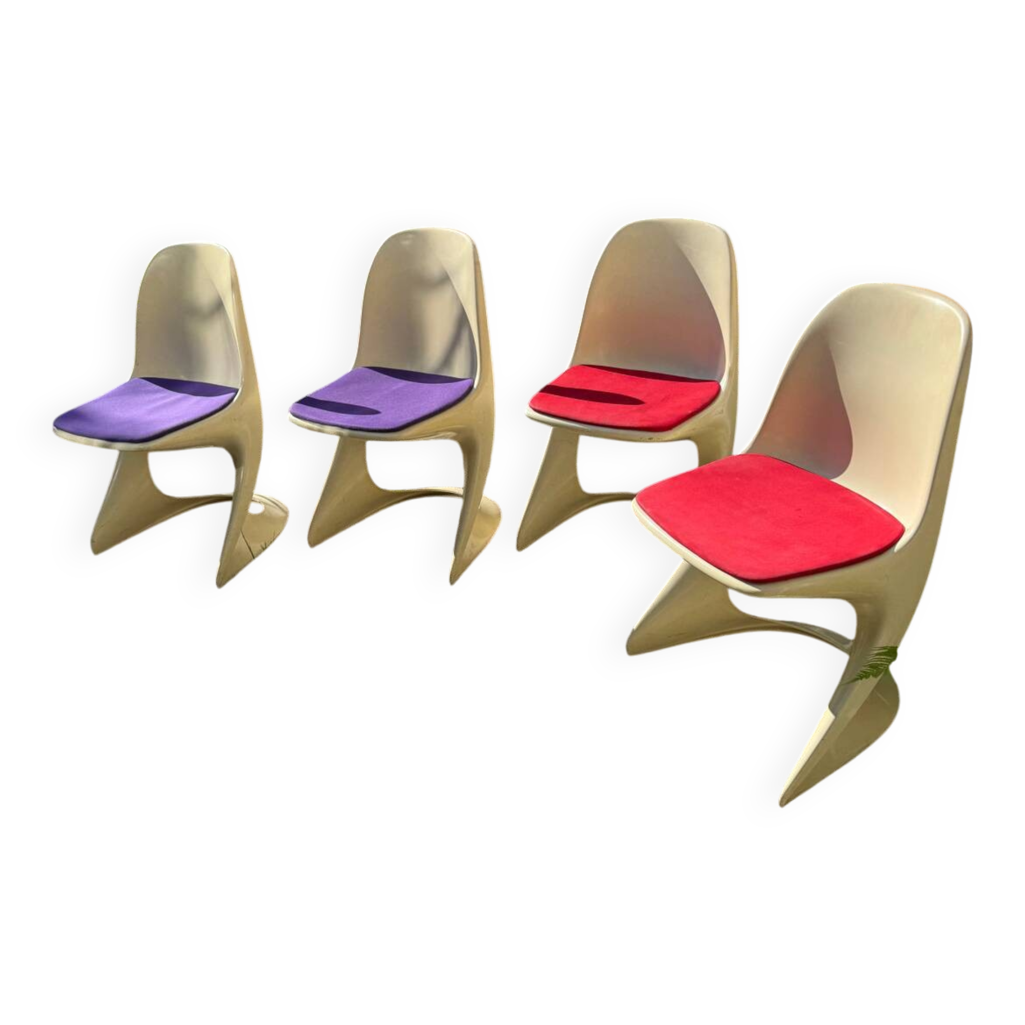 Set of 4 "casalino" chairs by alexander begge