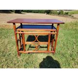 Bamboo and rattan desk